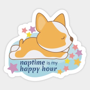 naptime is my happy hour Sticker